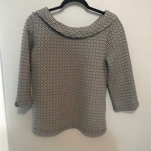 Ann Taylor Factory Collared Boatneck Top